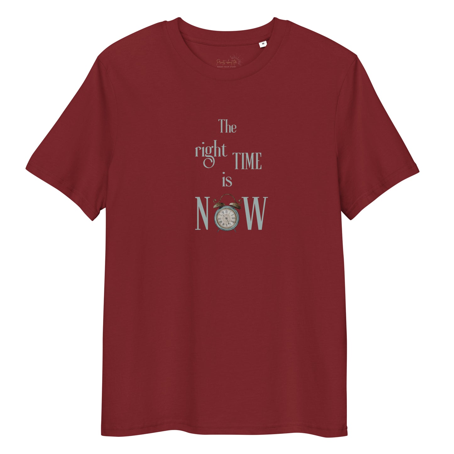 The right time - Organic cotton unisex t-shirt - 3 colors