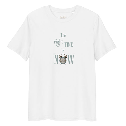 The right time - Organic cotton unisex t-shirt - 3 colors