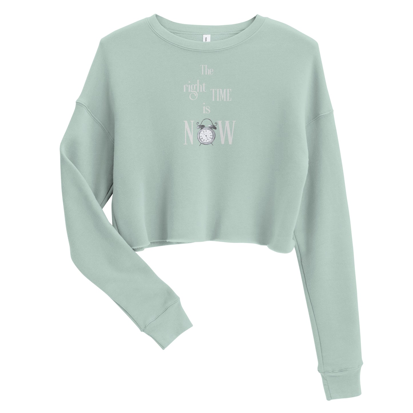 The right time - Crop Sweatshirt - 2 colors